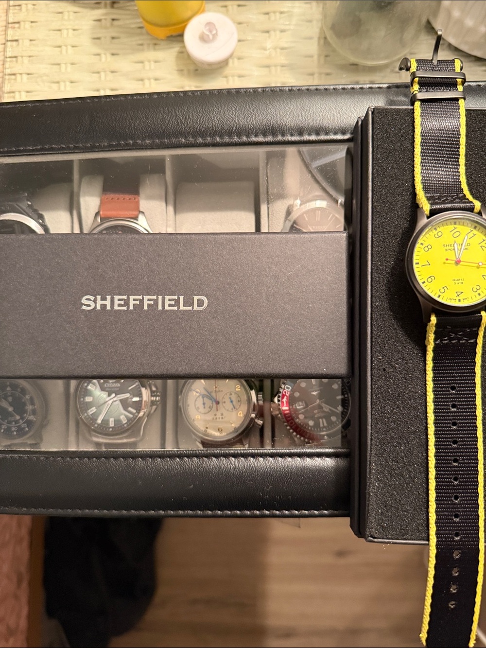 Sheffield QL1 Men's Yellow Driving Watch